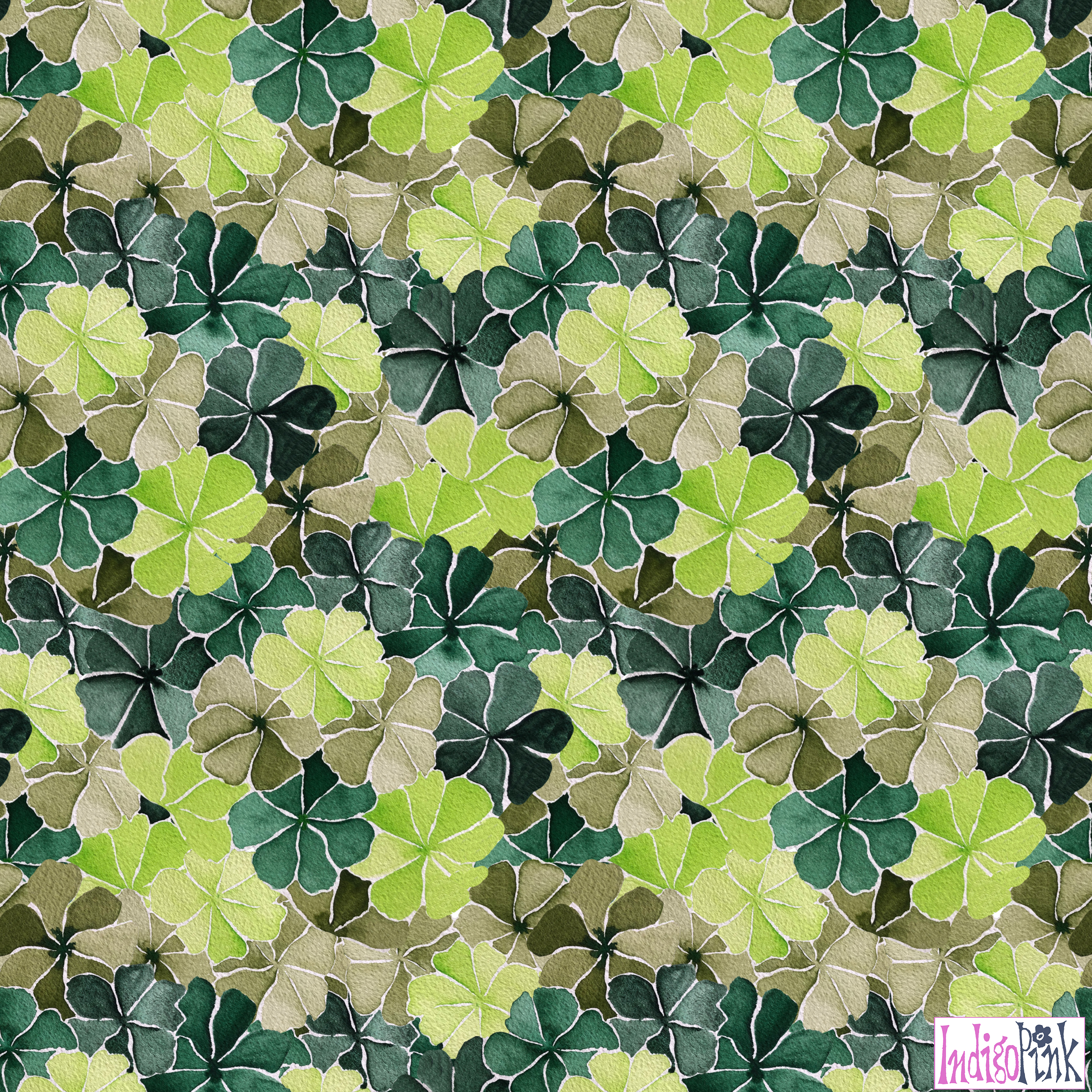 GreenWatercolorFlowers